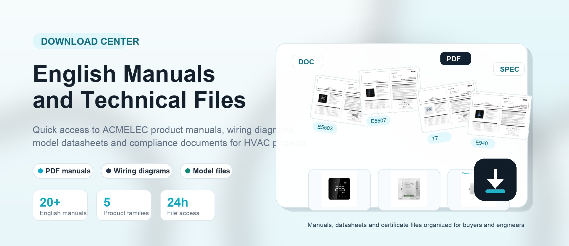 ACMELEC English manuals datasheets wiring diagrams and technical downloads