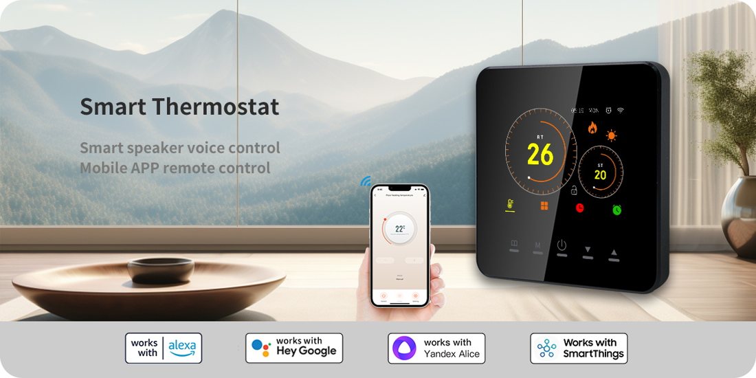AE-5507D Boiler Heating Smart Thermostat smart thermostat product view 4
