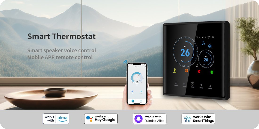AE-740K FCU Smart Thermostat smart thermostat product view 4