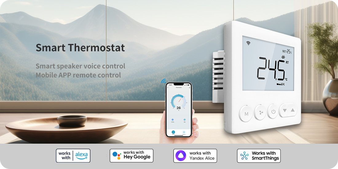 AE-T7K FCU Smart Thermostat smart thermostat product view 4