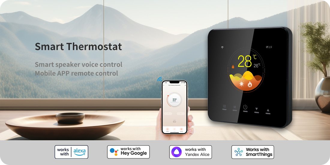 AE-5509D Floor Heating Smart Thermostat smart thermostat product view 2