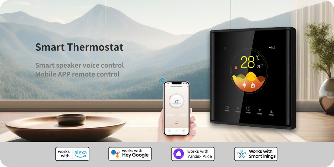 AE-940D Floor Heating Smart Thermostat smart thermostat product view 3
